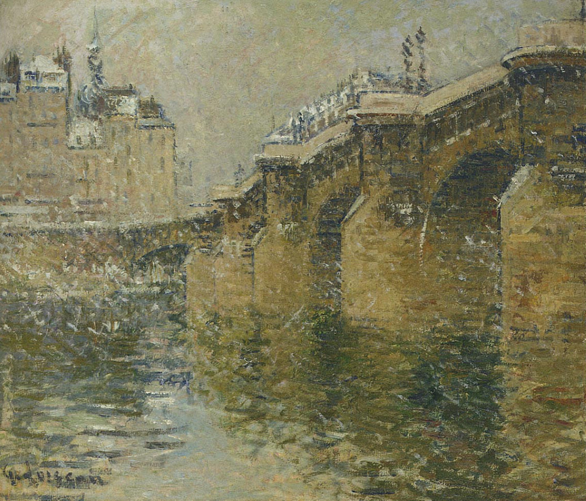 Gustave Loiseau Pont Neuf in the Snow 1922 Fine Art Print