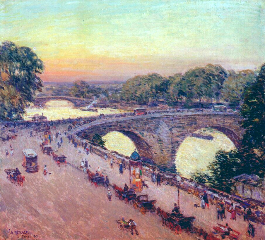 Willard Metcalf Pont Royal 1913 Fine Art Print