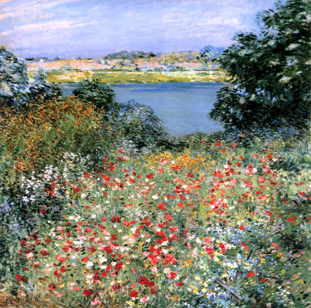 Willard Metcalf Poppy Garden 1905 Fine Art Print