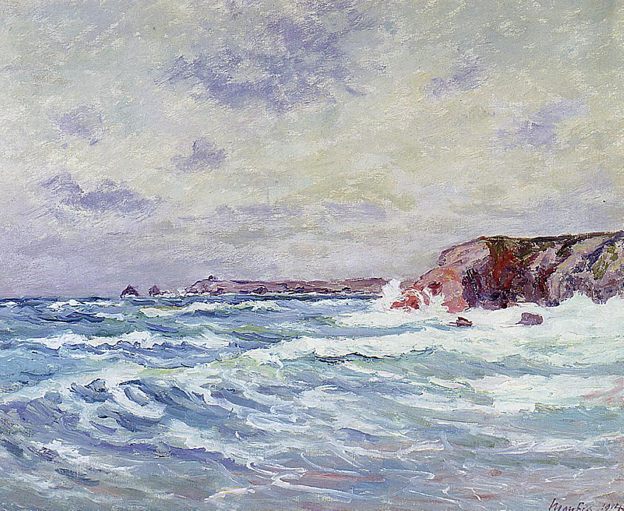 Maxime Maufra Port-Bara (Near the Ile de Quiberon) 1914 Fine Art Print
