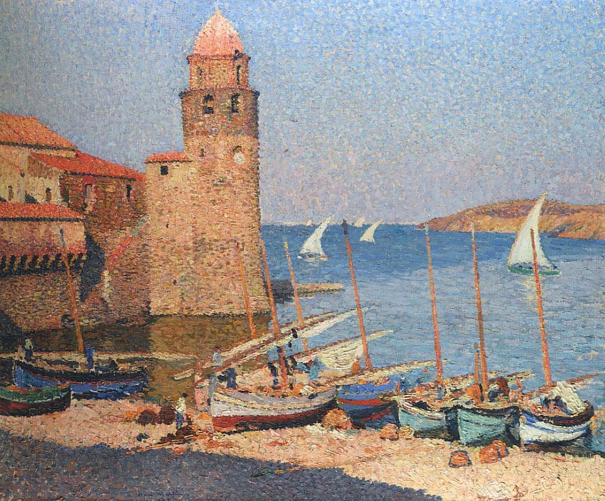 Henri Martin Port Collioure #3 1928 Fine Art Print