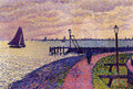 Theo van Rysselberghe Port Entrance at Volendam 1896 Fine Art Print