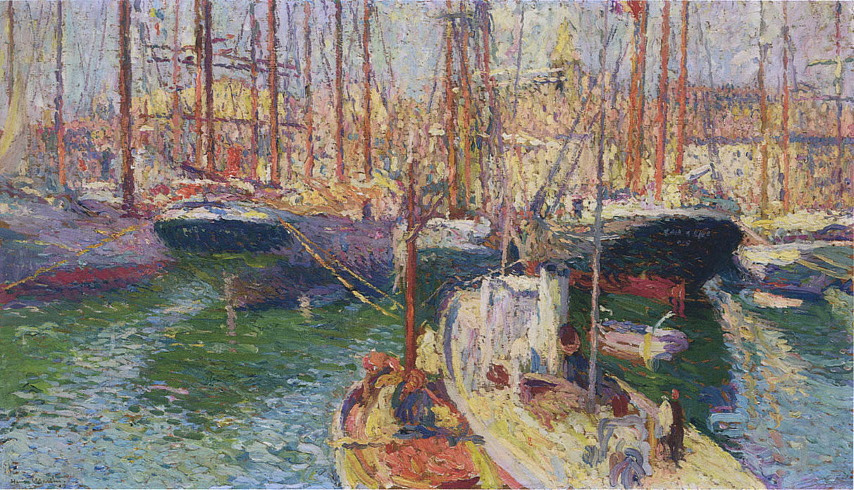 Henri Martin Port of Marseille #3 1918 Fine Art Print