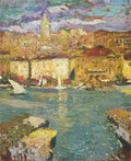 Henri Martin Port of Marseille 1918 Fine Art Print