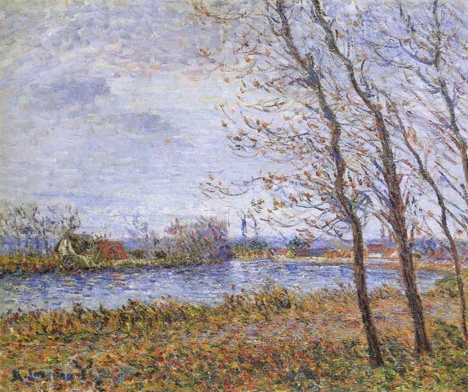 Gustave Loiseau Port Pinche at the Turn of the Seine 1900 Fine Art Print