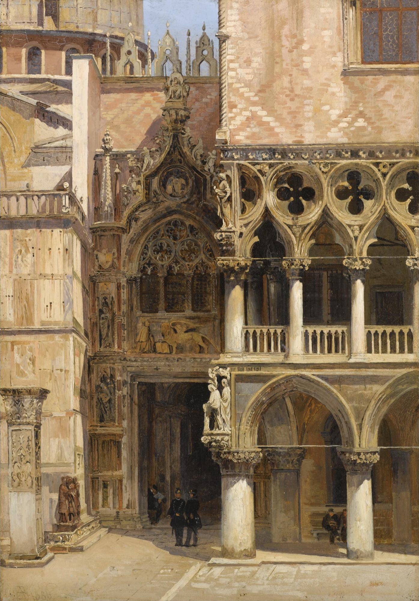 Antonietta Brandeis Porta della Carta, Doge's Palace, Venice 1886 Fine Art Print