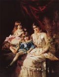 Konstantin Makovsky Portrait #3 1880 Fine Art Print