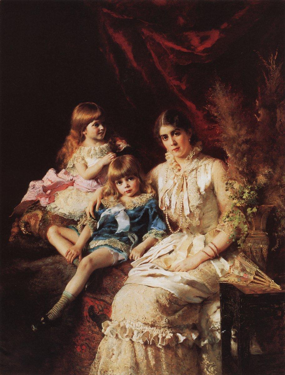 Konstantin Makovsky Portrait #3 1880 Fine Art Print
