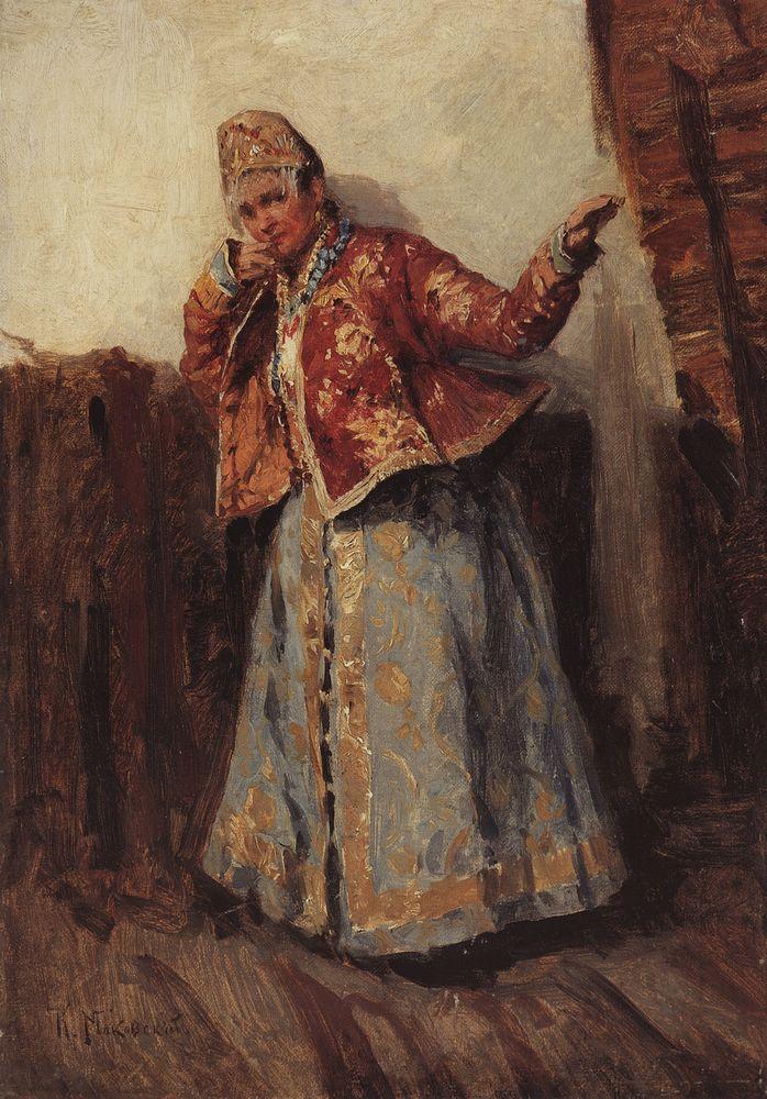 Konstantin Makovsky Portrait #4 1880 Fine Art Print