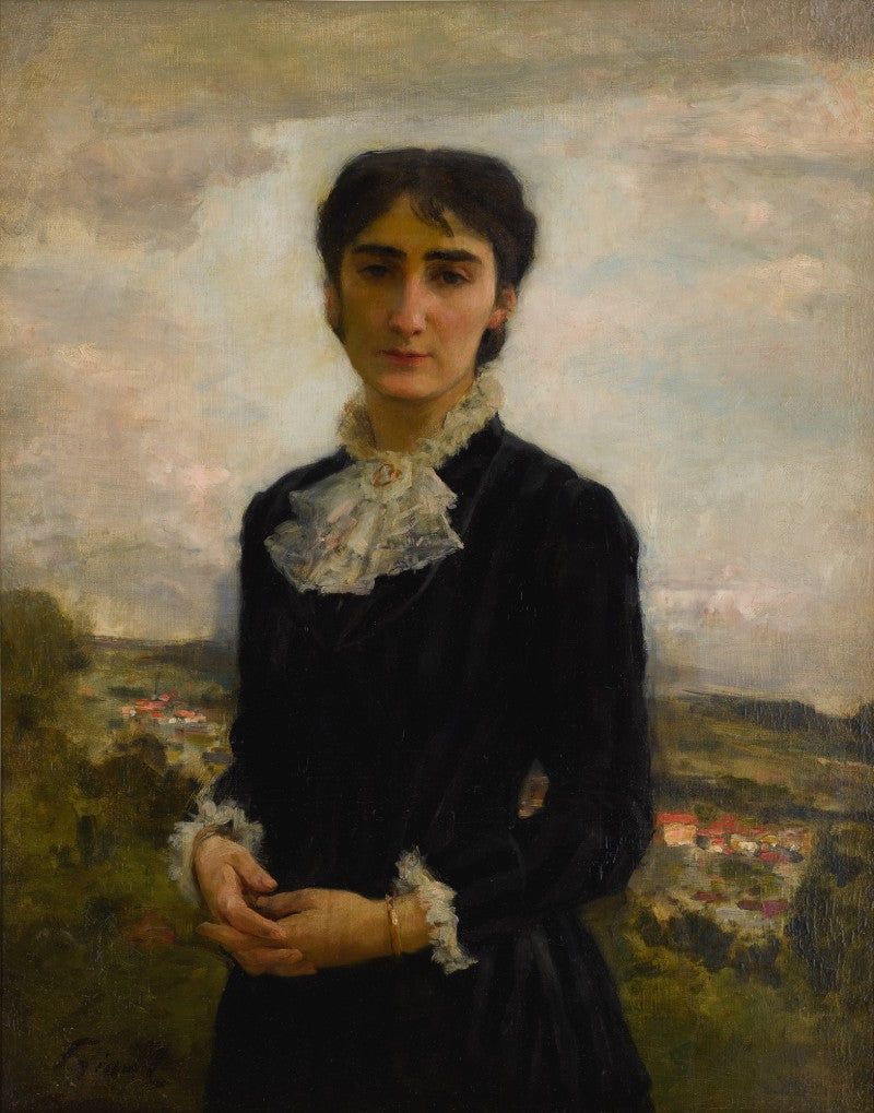 Émile Friant Portrait of Young Girl 1887 Fine Art Print