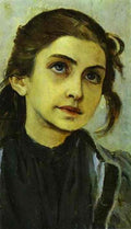 Mikhail Nesterov Portrait of a Girl (Study for Youth of St. Sergiy Radonezhsky) 1890 Fine Art Print