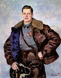 Pyotr Konchalovsky Portrait of a Hero of the Soviet Union, Pilot A. B. Yumashev 1941 Fine Art Print