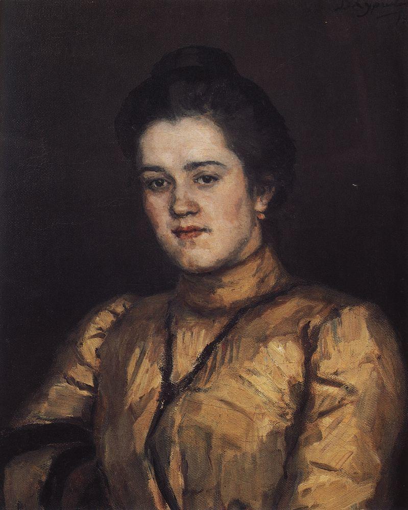 Vasily Surikov Portrait of A. I. Yemelyanova 1903 Fine Art Print