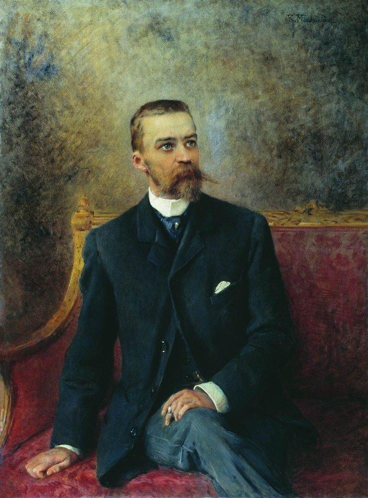 Konstantin Makovsky Portrait of A.Kuzhetsov 1890 Fine Art Print