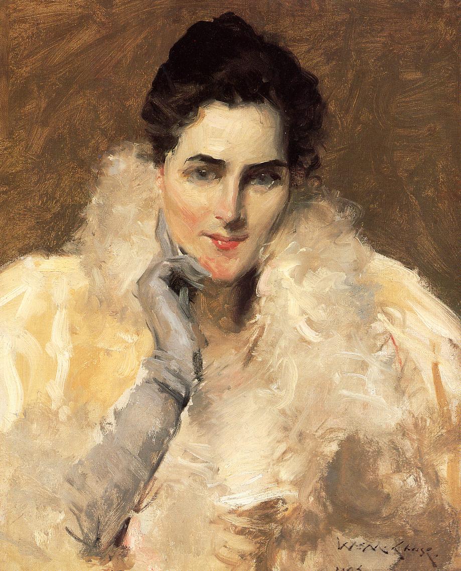 William Merritt Chase Portrait of a Lady 1893 Fine Art Print