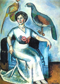 Ilya Mashkov Portrait of a Lady with Pheasants 1911 Fine Art Print