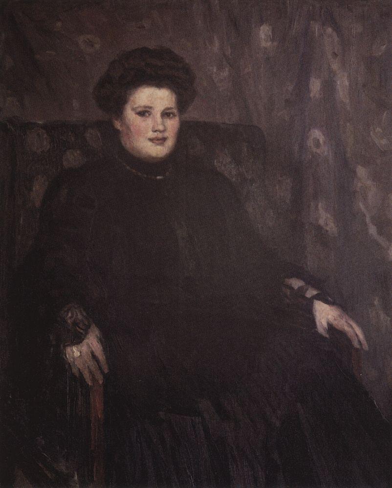 Vasily Surikov Portrait of A. N Tretyakova 1913 Fine Art Print