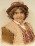 Filippo Indoni Portrait of a peasant Boy 1893 Fine Art Print