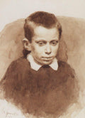 Vasily Surikov Portrait of A. S. Matveev in Childhood 1881 Fine Art Print