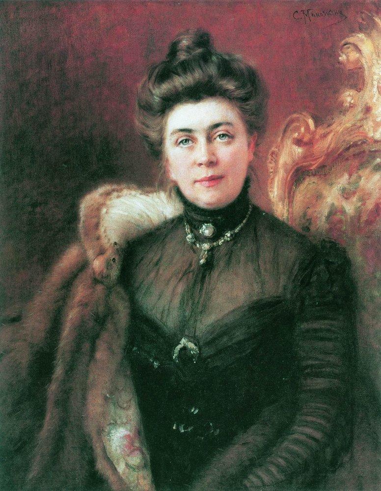 Konstantin Makovsky Portrait of A.Suvorina 1880 Fine Art Print