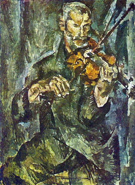 Pyotr Konchalovsky Portrait of a Violinist Grigory Fedorovich Romashkov 1918 Fine Art Print