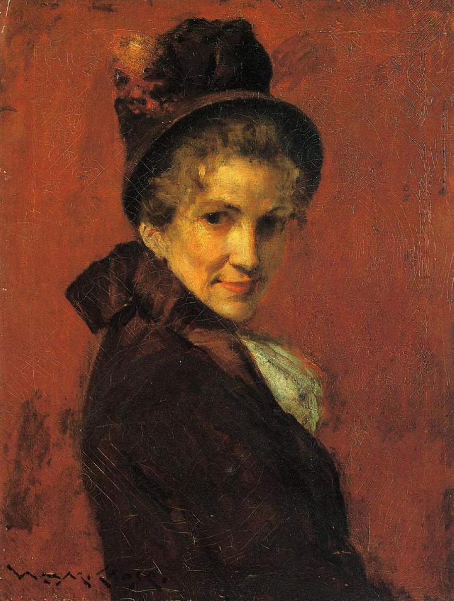 William Merritt Chase Portrait of a Woman 1885 Fine Art Print