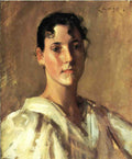 William Merritt Chase Portrait of a Woman 1900 Fine Art Print