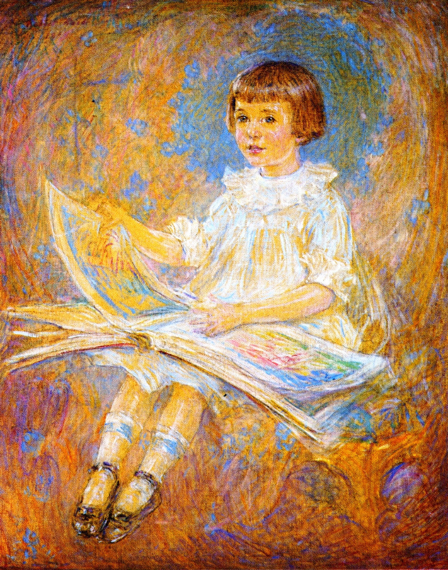 Robert Lewis Reid Portrait of a Young Girl 1919 Fine Art Print