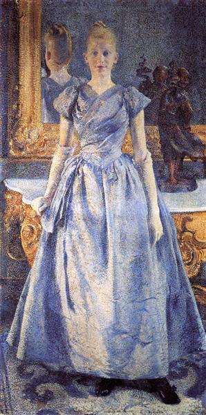 Theo van Rysselberghe Portrait of Alice Sethe 1888 Fine Art Print