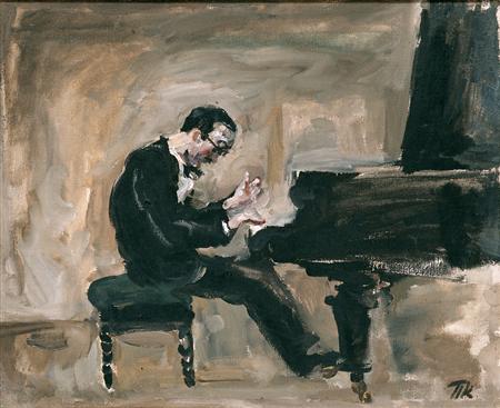 Pyotr Konchalovsky Portrait of an Italian Pianist and Conductor Carlo Tsekki 1930 Fine Art Print