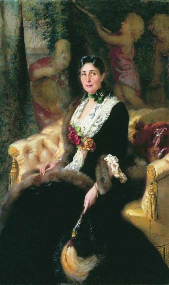 Konstantin Makovsky Portrait of an Unknown #2 1885 Fine Art Print