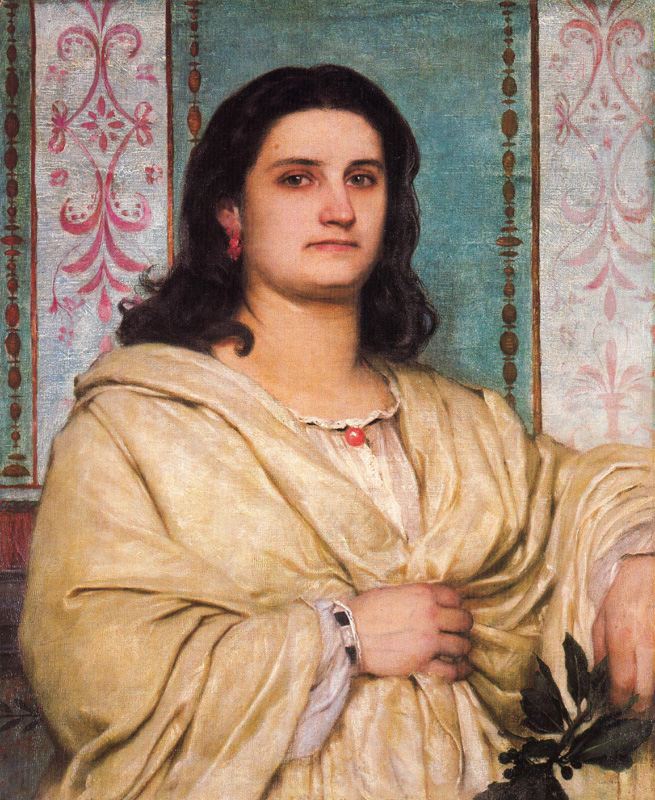 Arnold Böcklin Portrait of Angela Böcklin as Muse 1863 Fine Art Print