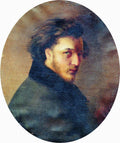 Konstantin Makovsky Portrait of Artist K.Bornikov 1868 Fine Art Print