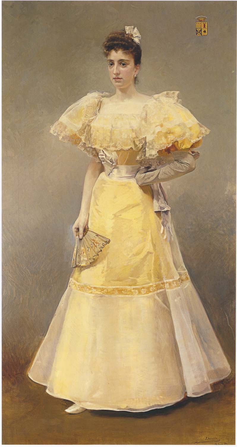 Joaquín Sorolla Portrait of Countess of Santiago 1894 Fine Art Print