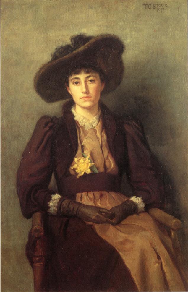 T. C. Steele Portrait of Daisy 1891 Fine Art Print