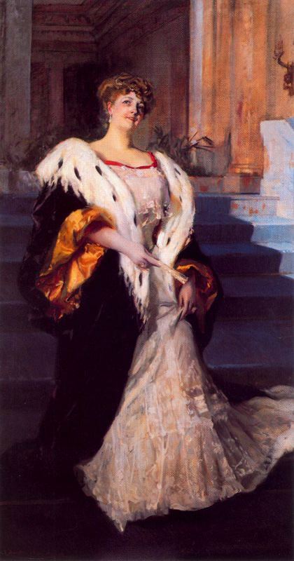 Joaquín Sorolla Portrait of Dona Elena Ortuzar Blasco Ibanez 1906 Fine Art Print