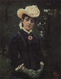 Vasily Surikov Portrait of E. K. Deryagina 1879 Fine Art Print