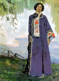Mikhail Nesterov Portrait of E. P. Nesterova 1906 Fine Art Print