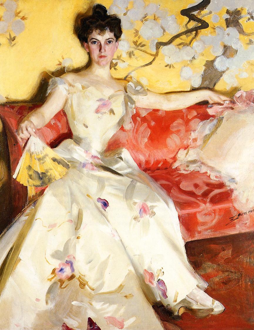 Anders Zorn Portrait of Elizabeth Sherman Cameron 1900 Fine Art Print