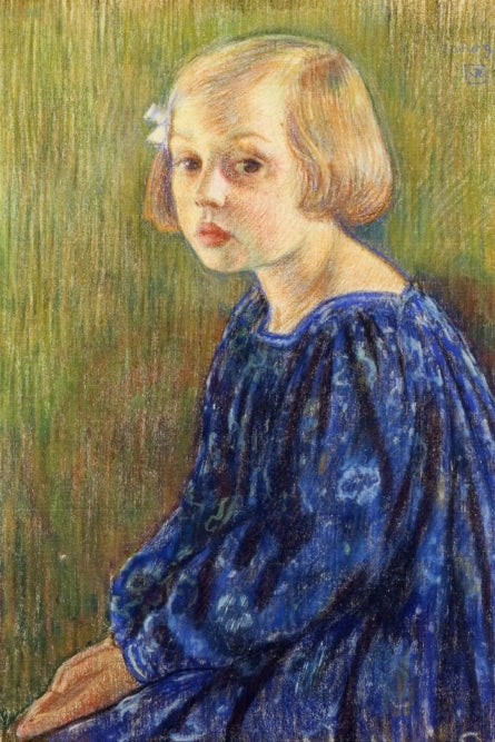 Theo van Rysselberghe Portrait of Elizabeth van Rysselberghe 1896 Fine Art Print