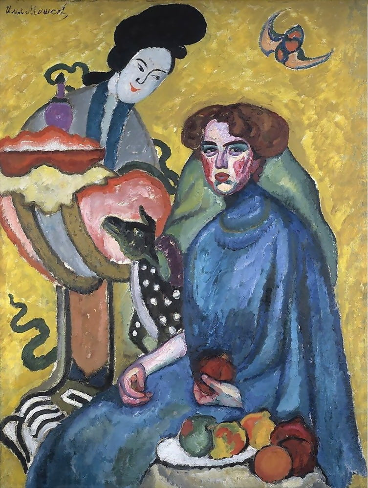 Ilya Mashkov Portrait of Evguenia Kirkaldi 1910 Fine Art Print