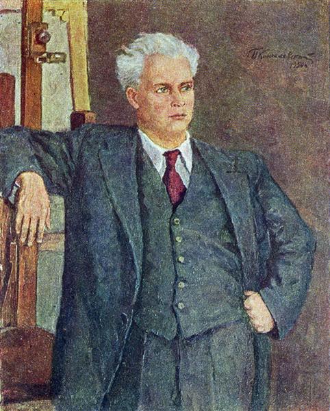 Pyotr Konchalovsky Portrait of Film Director Alexander Petrovich Dovzhenko 1950 Fine Art Print