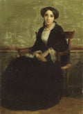 William-Adolphe Bouguereau Portrait of Genevieve Celine 1850 Fine Art Print