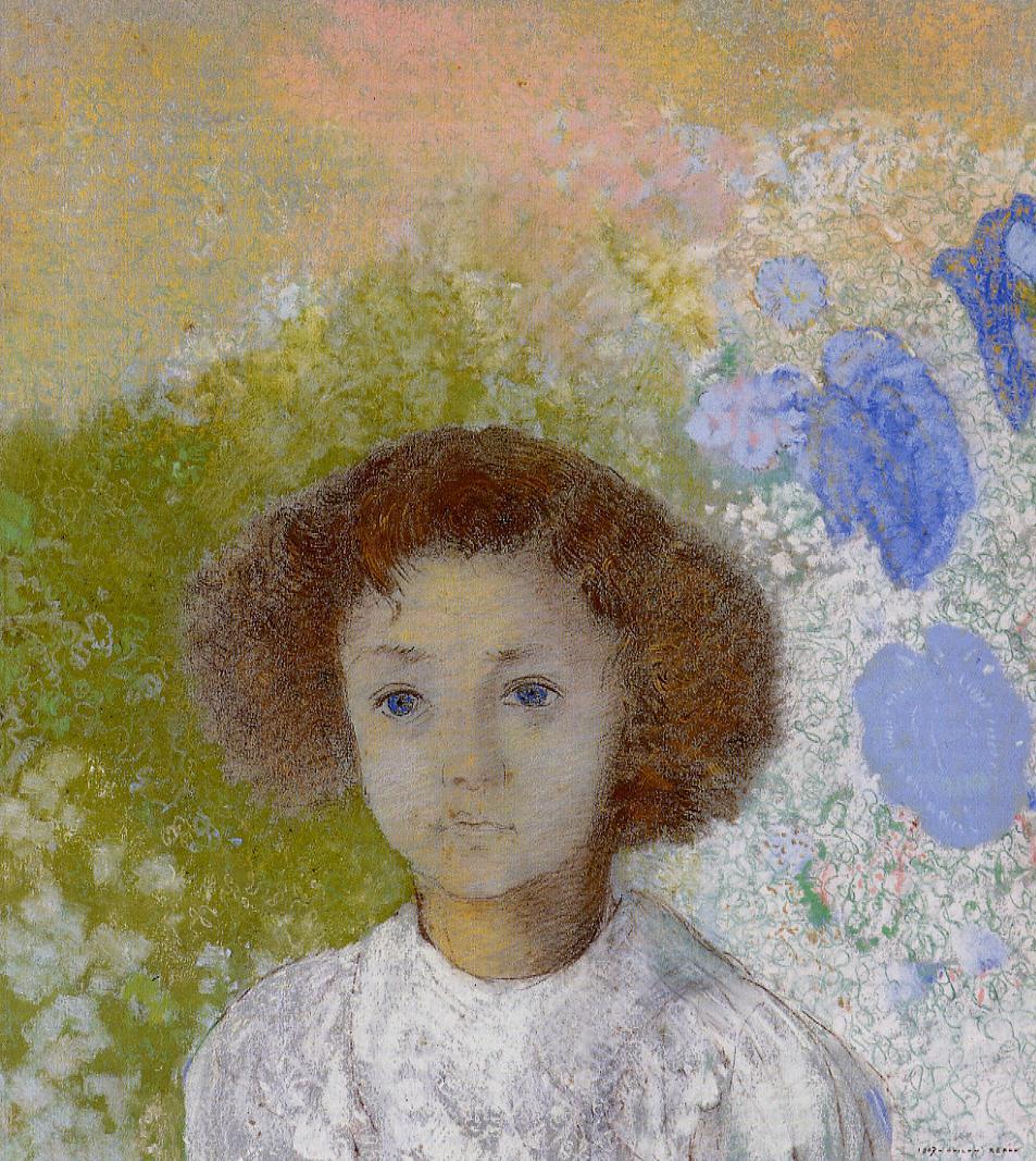 Odilon Redon Portrait of Genevieve de Gonet as a Child 1907 Fine Art Print