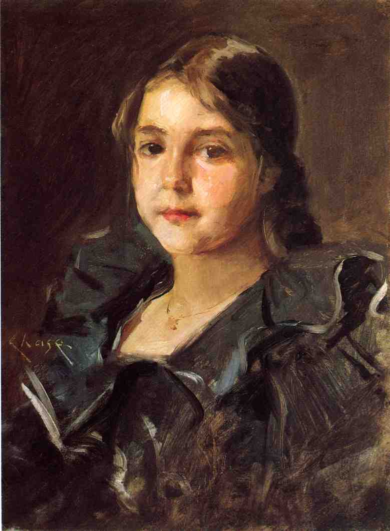 William Merritt Chase Portrait of Helen Velasquez Chase 1905 Fine Art Print