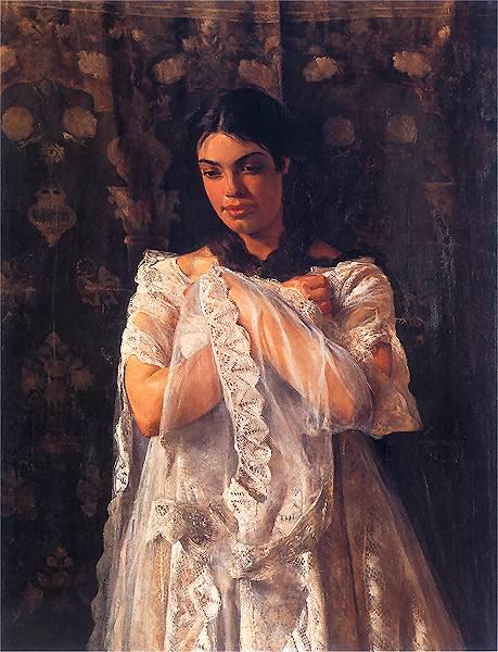 Jacek Malczewski Portrait of Helena Marcell 1880 Fine Art Print