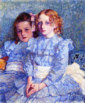 Theo van Rysselberghe Portrait of Helene and Michette Guinotte 1901 Fine Art Print