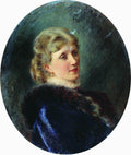 Konstantin Makovsky Portrait of Hudenkova 1885 Fine Art Print