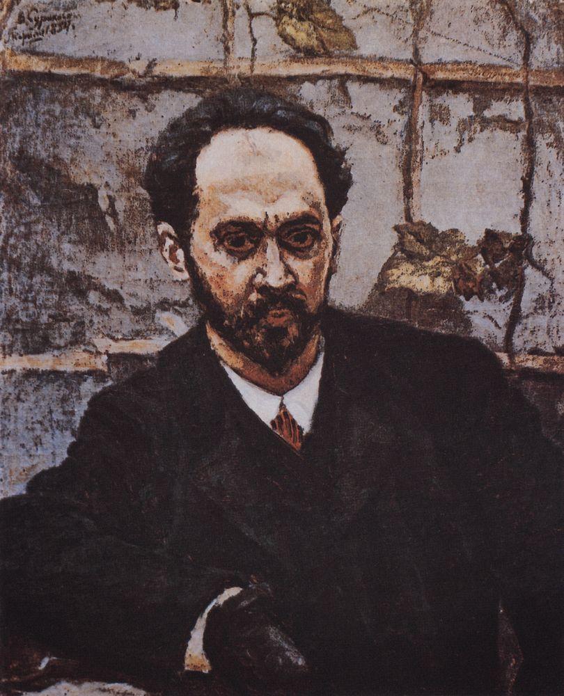 Vasily Surikov Portrait of I. E. Krachkovsky 1884 Fine Art Print