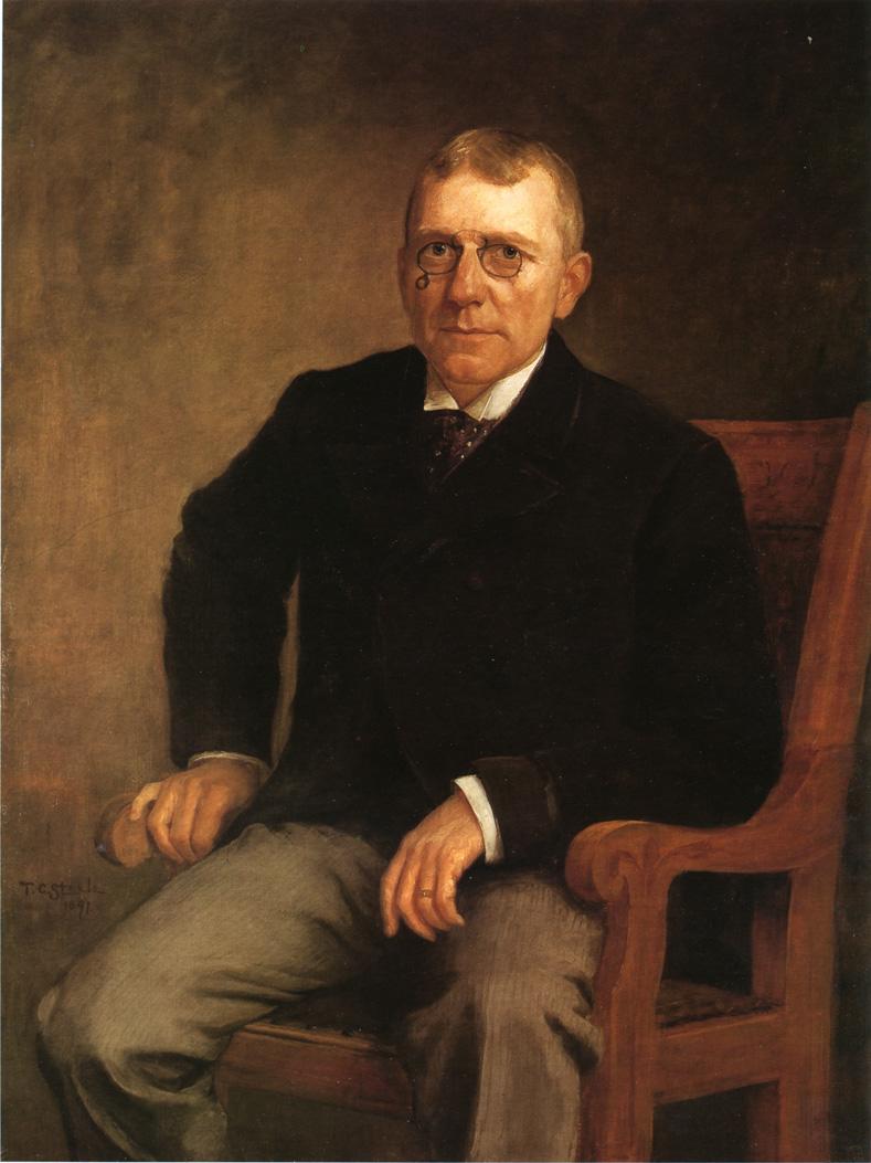 T. C. Steele Portrait of James Whitcomb Riley 1891 Fine Art Print